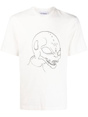 Han Kjøbenhavn graphic-print short-sleeved T-shirt - White