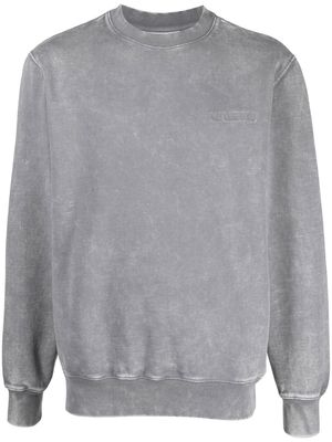 Han Kjøbenhavn embroidered logo cotton sweatshirt - Grey
