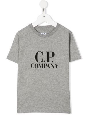 C.P. Company Kids logo-print cotton T-shirt - Grey