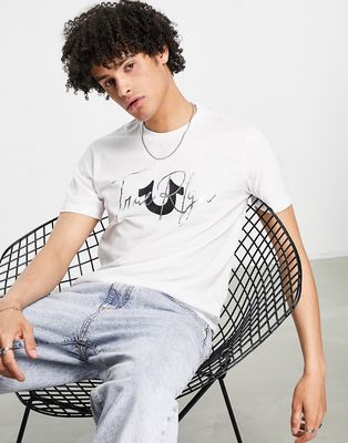 True Religion printed t-shirt in white