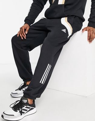 adidas Training Earth Shades fleece pants in black