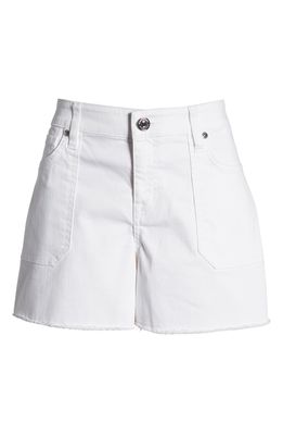 Tommy Bahama Ella Twill Fray Hem Utility Shorts in White