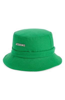 Jacquemus Men's Le Bob Gadjo Bucket Hat in Green