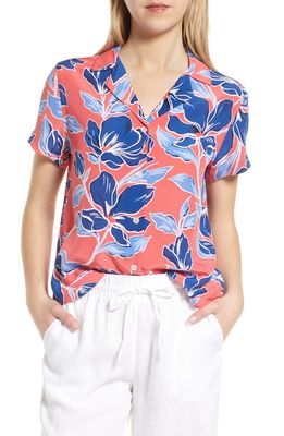 Tommy Bahama Oasis Petals Silk Button-Up Camp Shirt in Lt Pomodoro