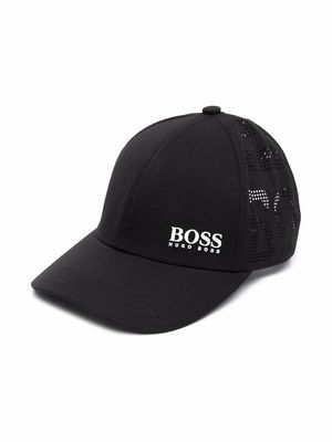 BOSS Kidswear logo-print baseball cap - Black