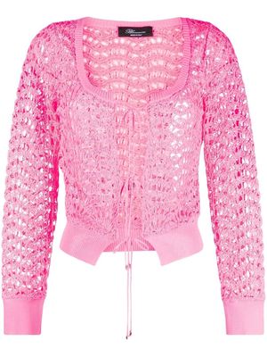 Blumarine loose-knit cardigan - Pink