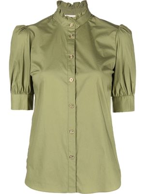 Michael Michael Kors puff-sleeved poplin blouse - Green
