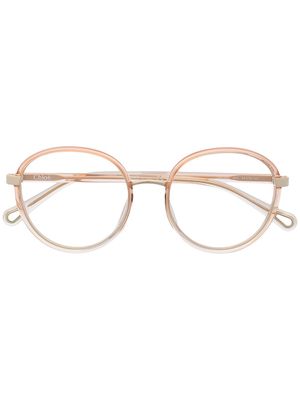 Chloé Eyewear oversized glasses - Gold