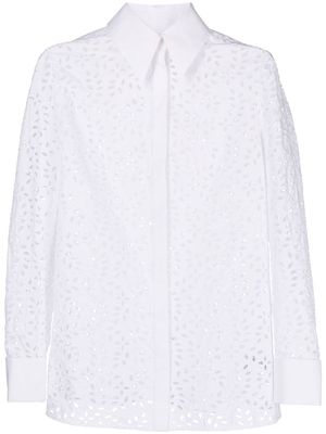 Erdem Nell broderie-anglaise cotton shirt - White