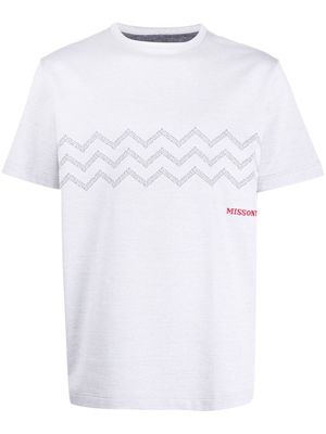 Missoni chevron-print cotton T-Shirt - White