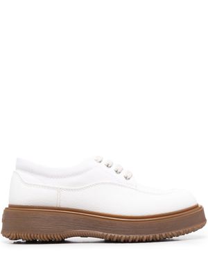 Hogan Untraditional chunky sole brogues - White