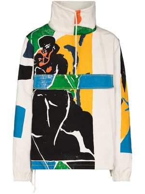 Bethany Williams graphic-print lightweight jacket - White