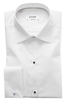 Eton Contemporary Fit Tuxedo Shirt in White