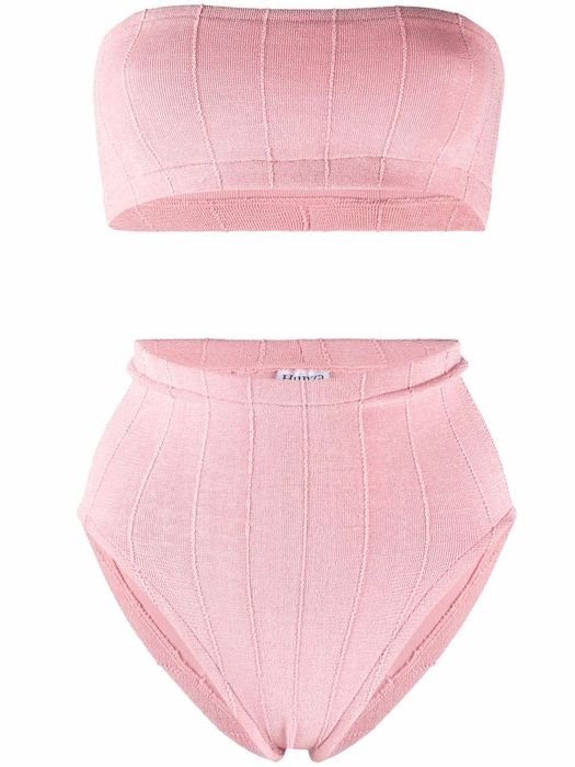 Hunza G bandeau high-waisted bikini - Pink