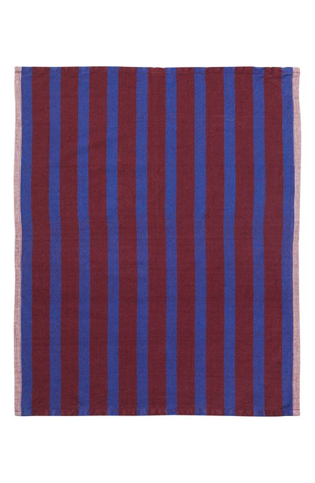 ferm LIVING Hale Tea Towel in Brown/Navy Blue