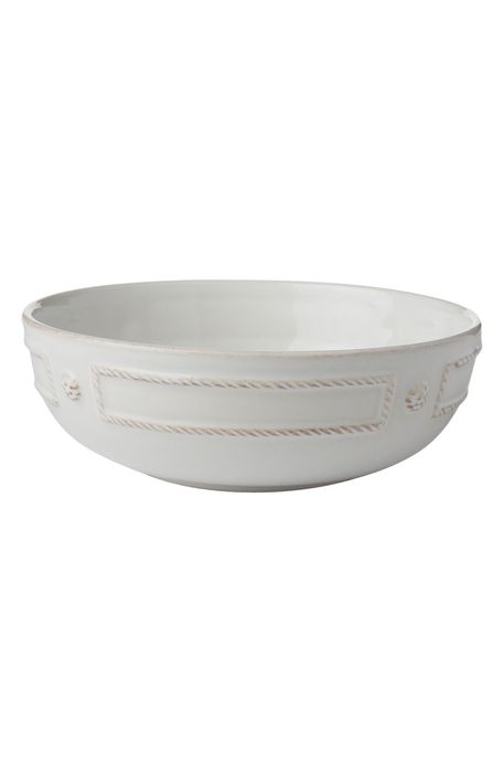 Juliska Berry & Thread Ceramic Coupe Bowl in Whitewash