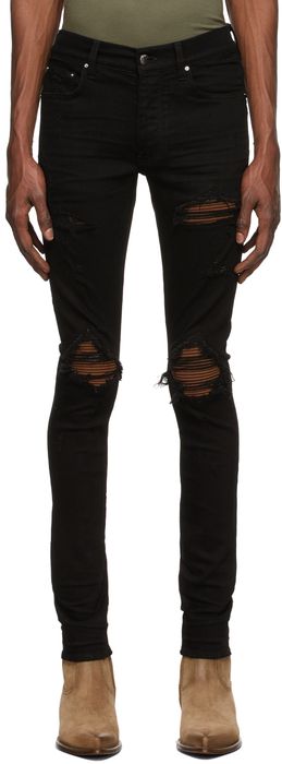 AMIRI Black MX1 Microsuede Jeans