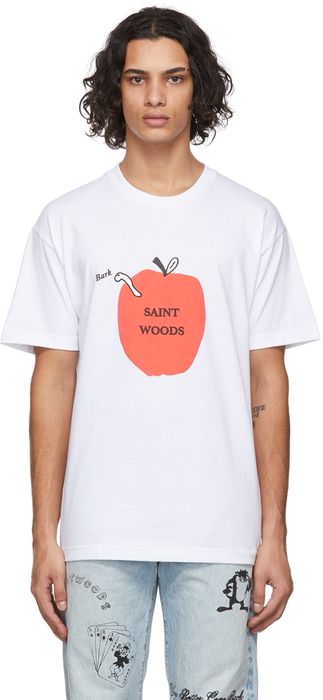Saintwoods White Worm Bark T-Shirt
