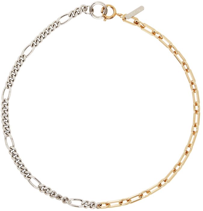 Justine Clenquet Silver & Gold Vesper Necklace