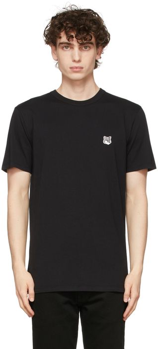 Maison Kitsuné Black Fox Head Patch T-Shirt