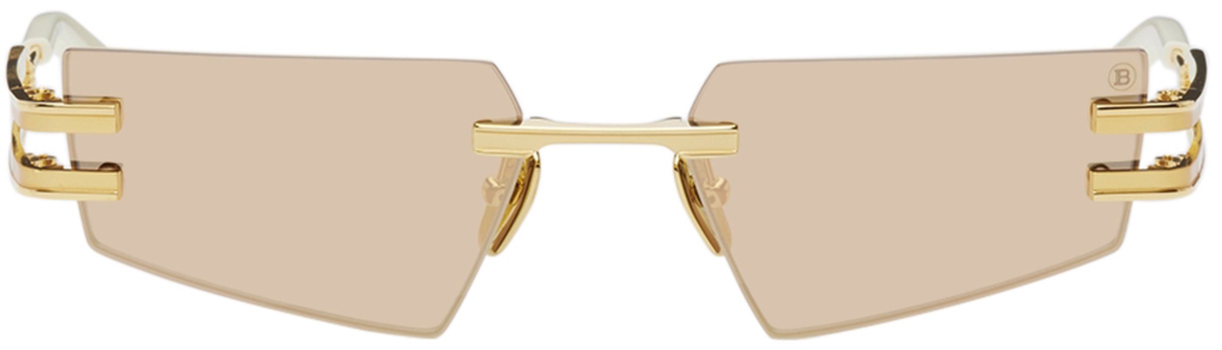 Balmain Gold Akoni Edition Fixe Sunglasses