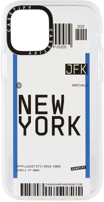 CASETiFY White New York JFK iPhone 12/12 Pro Impact Case