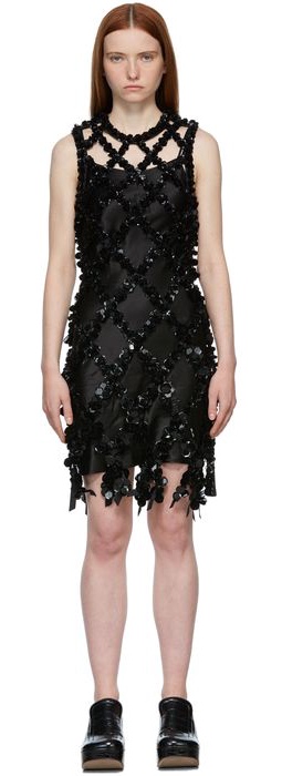 Shushu/Tong Black Sequin Dress