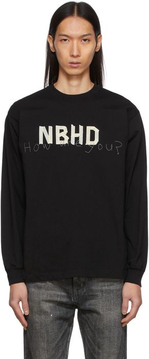 Neighborhood Black Tape Logo Long Sleeve T-Shirt