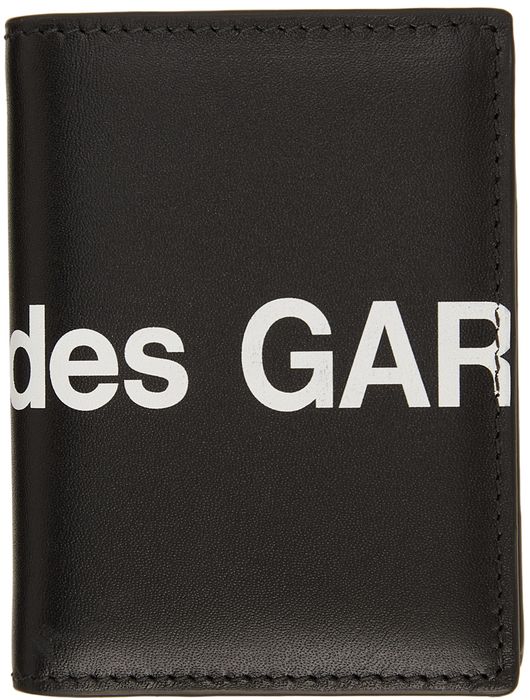 Comme des Garçons Wallets Black CDG Huge Logo Fold Over Wallet