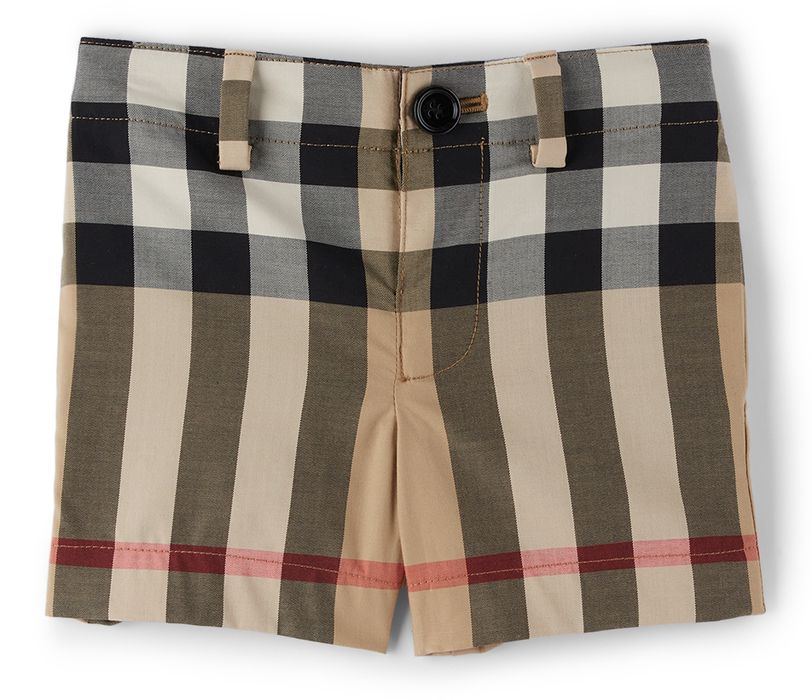 Burberry Baby Beige Check Shorts