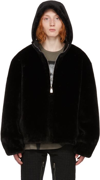 Givenchy Reversible Black Faux-Fur Windbreaker Jacket