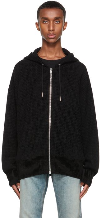 Givenchy Black Knit 4G Hoodie