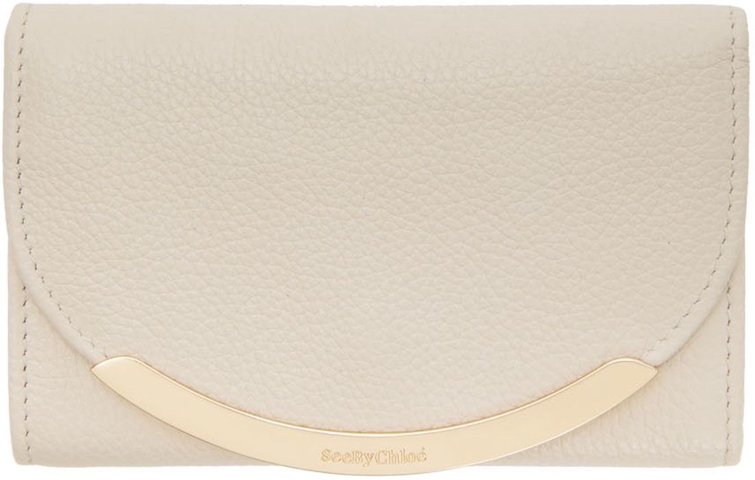 See by Chloé Beige Lizzie Compact Wallet
