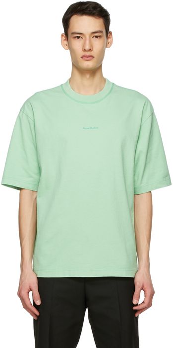 Acne Studios Green Printed T-Shirt
