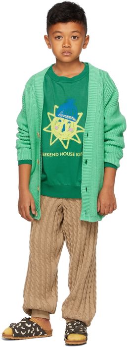 Weekend House Kids Kids Green Sun Sweatshirt