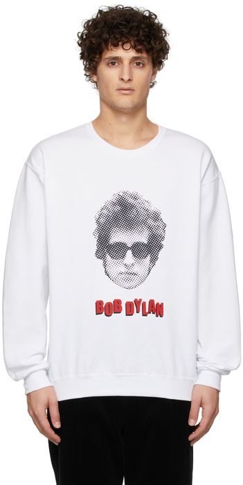 WACKO MARIA White 'Bob Dylan' Sweatshirt