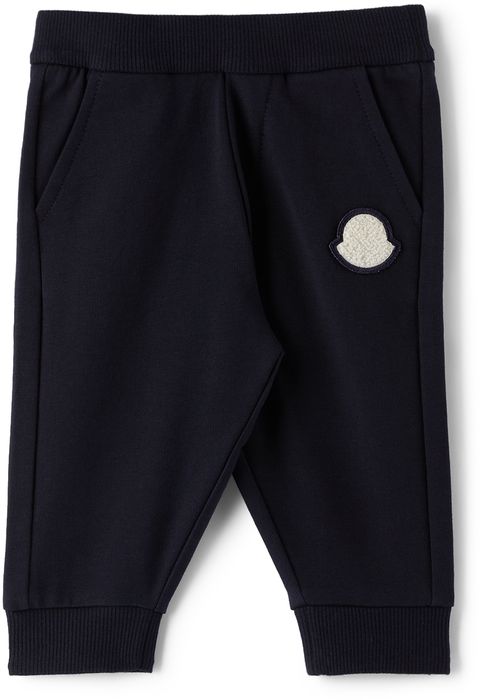 Moncler Enfant Baby Navy French Terry Lounge Pants