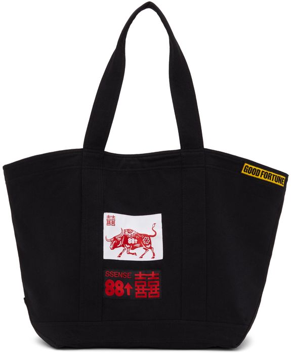 SSENSE WORKS SSENSE Exclusive 88rising Black Patch Tote
