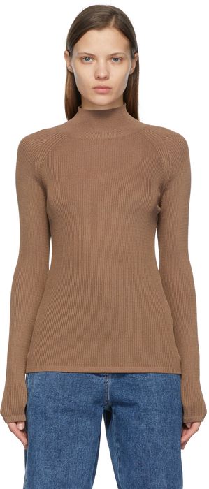 LOW CLASSIC Ribbed Rayon Turtleneck