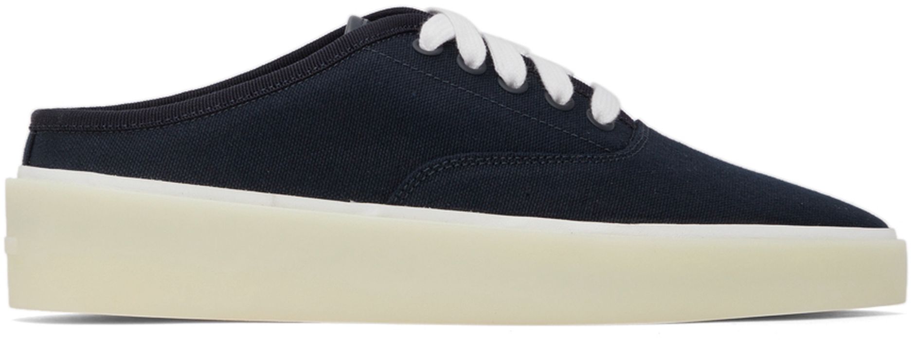 Fear of God Navy Canvas 101 Backless Sneakers