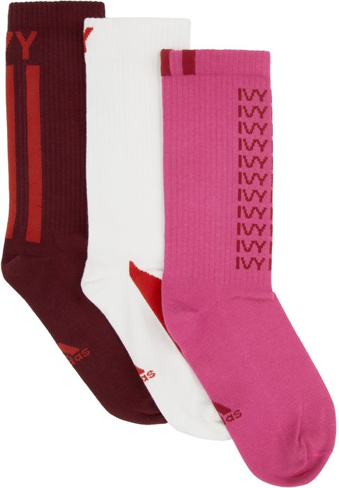 adidas x IVY PARK Three-Pack Multicolor Logo Socks