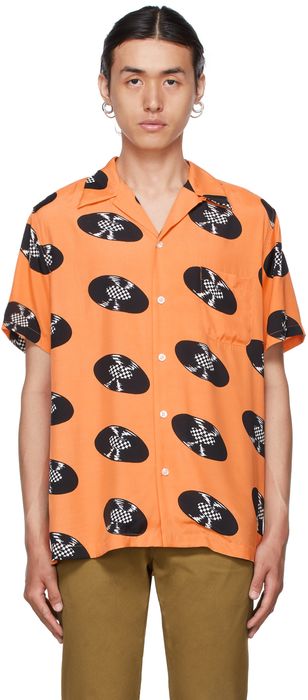 WACKO MARIA Orange Vans Edition Short Sleeve Shirt