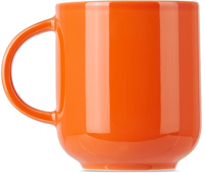 Lateral Objects Orange Color Mug, 16 oz