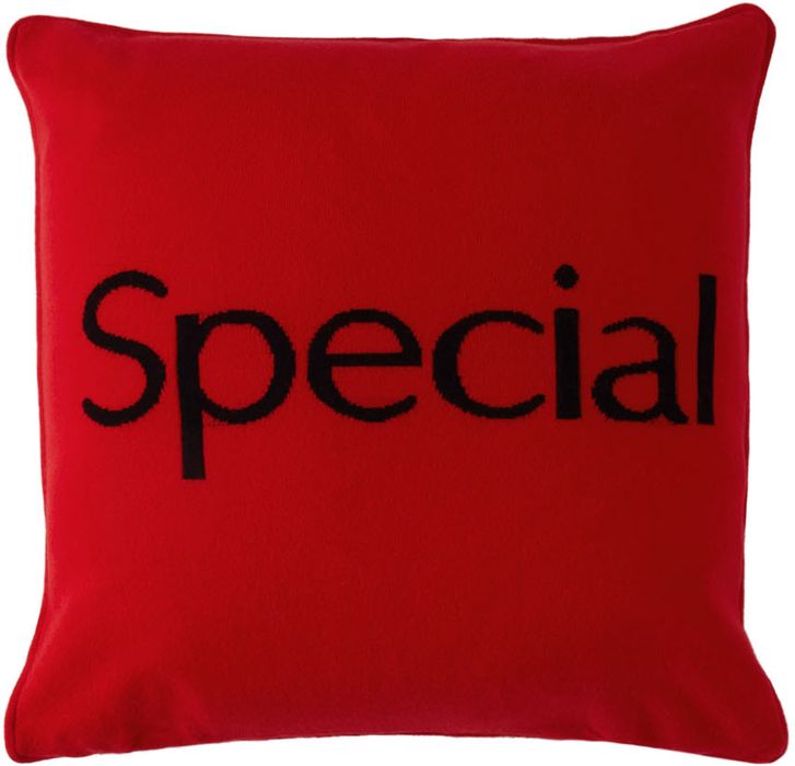 More Joy Red Cashmere 'Special' Cushion Cover