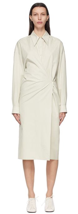 Lemaire Green Twisted Dress