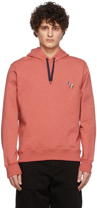 PS by Paul Smith Pink Zebra Embroidery Hoodie