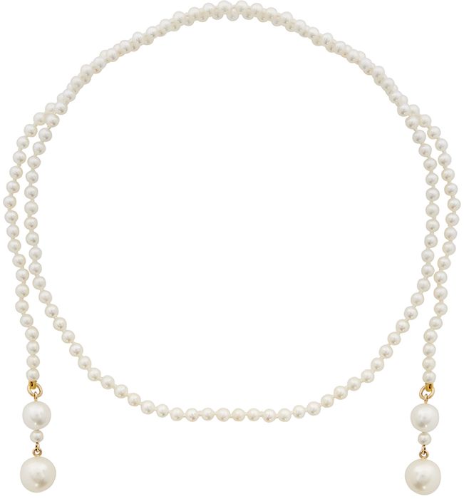 Sophie Bille Brahe Gold Pearl Peggy Giudecca Necklace