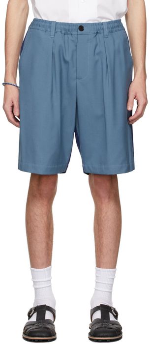 Marni Blue & Navy Colorblock Shorts