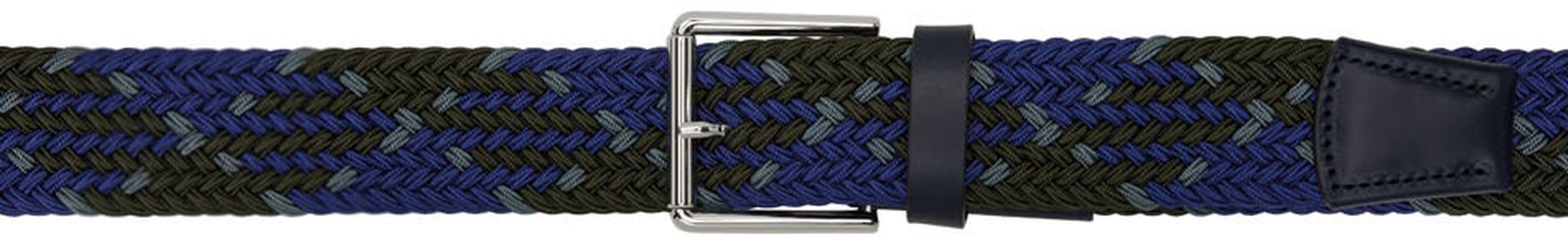 Paul Smith Blue & Green Braided Belt