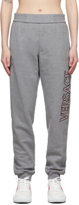 Versace Grey Logo Lounge Pants